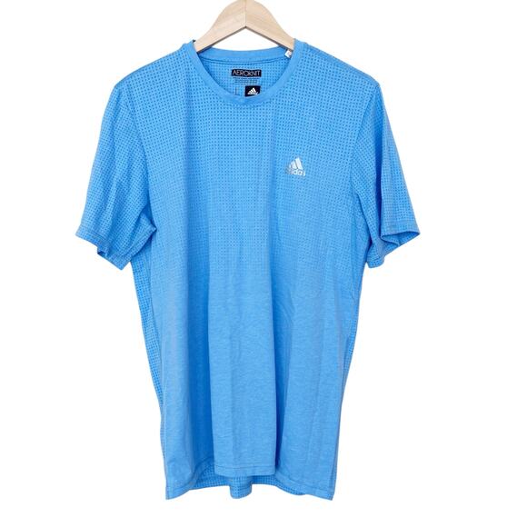 adidas Other - Adidas Aeroknit Climacool Blue Short Sleeve T Shirt Sz L